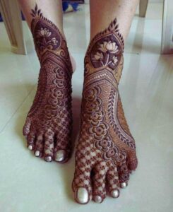 Leg Mehandi Design