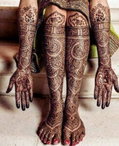 Leg Mehandi Design