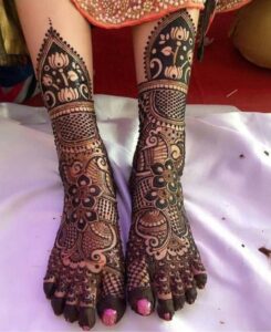 Leg Mehandi Design