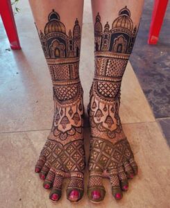 Leg Mehandi Design