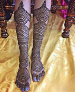 Leg Mehandi Design