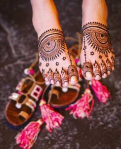 Leg Mehandi Design