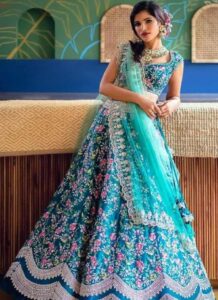 lehenga for engagement bride