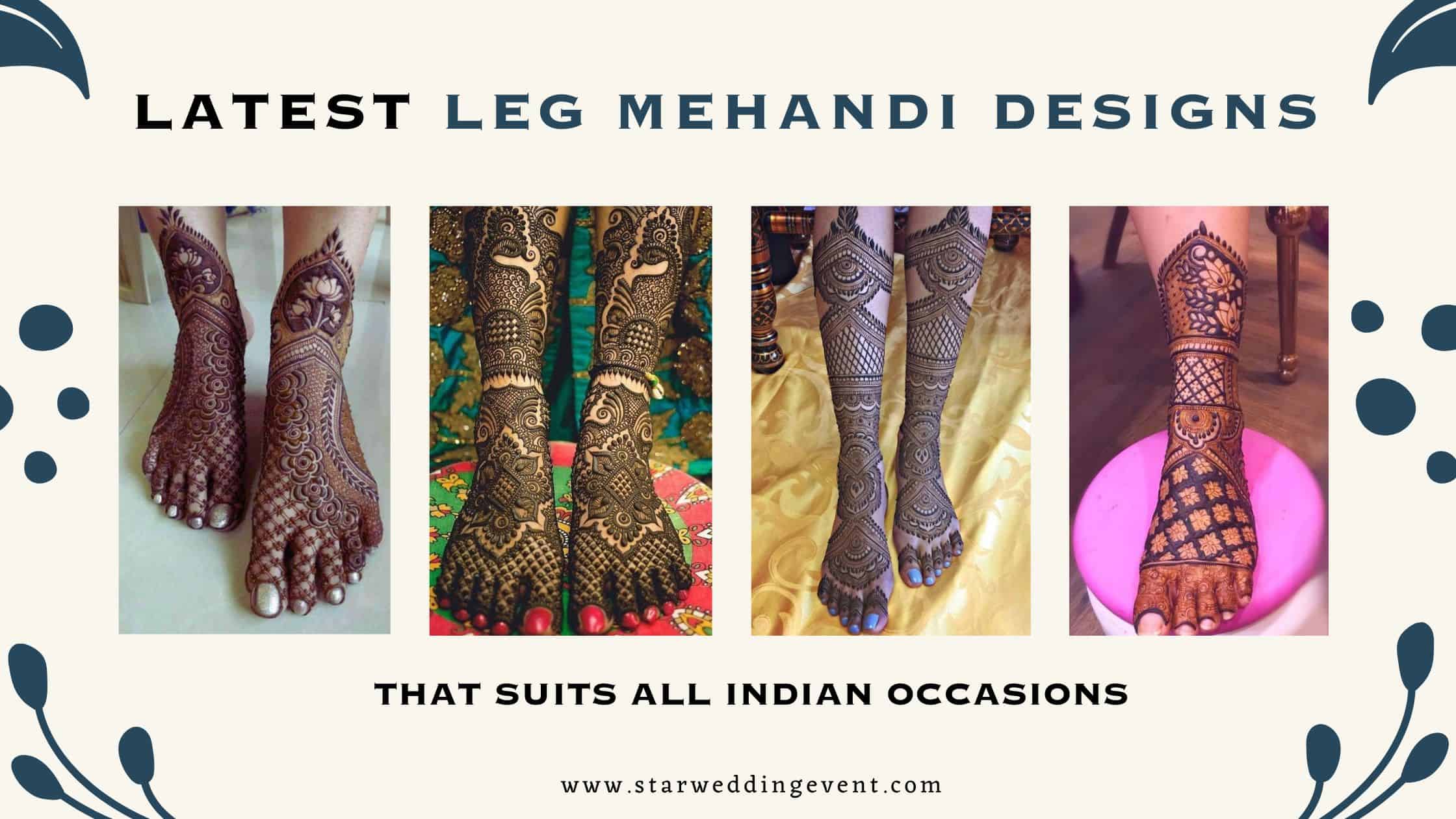 Leg Mehandi Design
