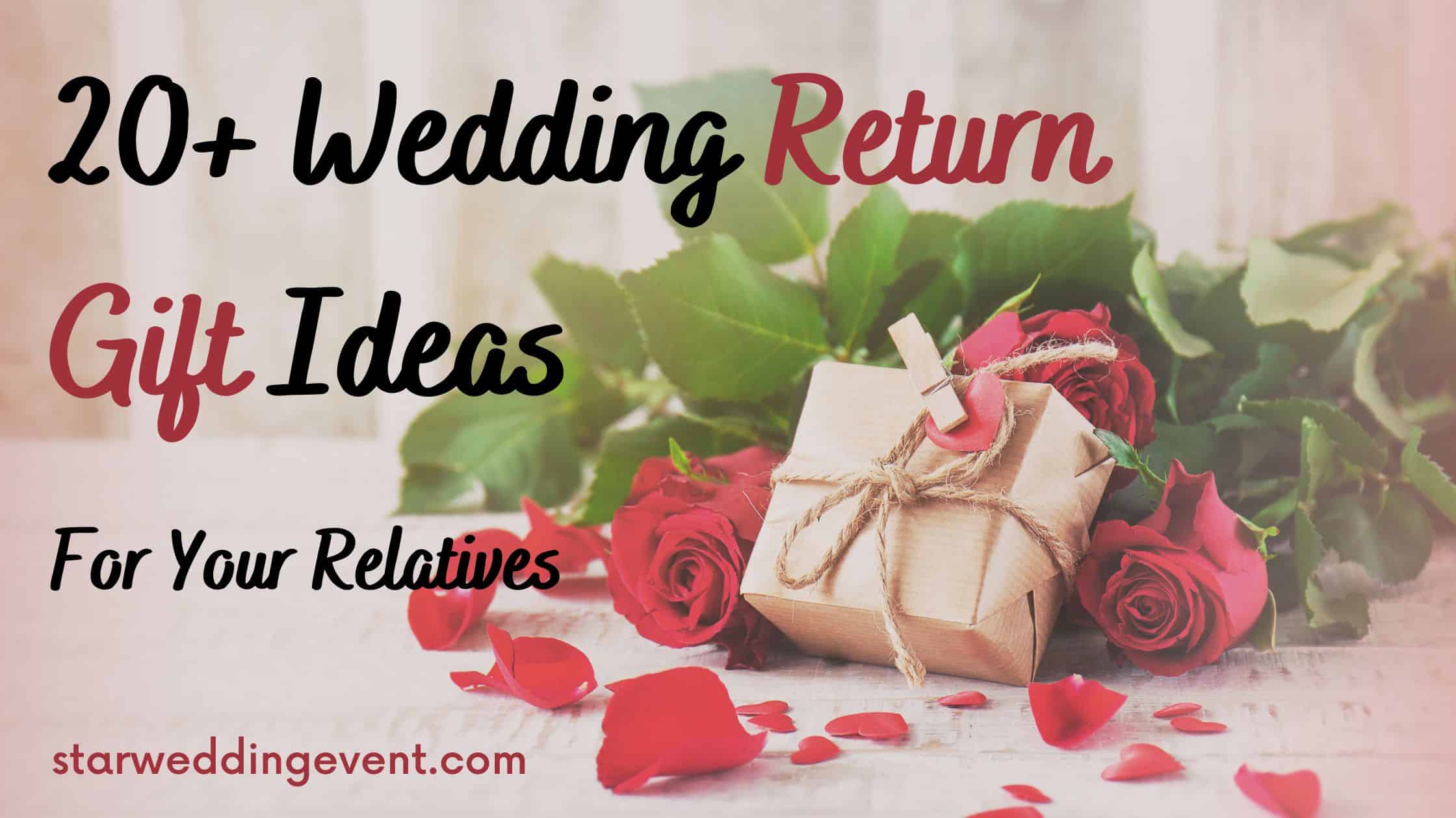wedding return gift ideas