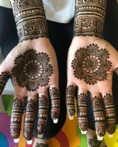 Bridal Front Hand Mehndi Designs