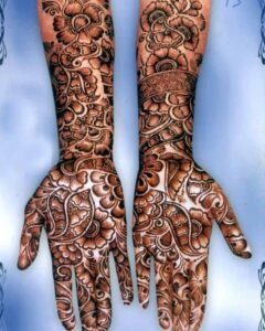 Bridal Front Hand Mehndi Designs