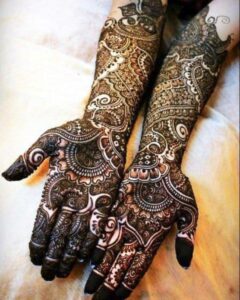 Bridal Front Hand Mehndi Designs