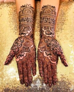 Bridal Front Hand Mehndi Designs