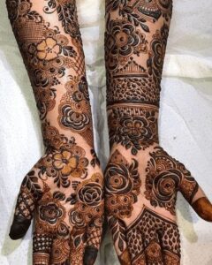 Bridal Front Hand Mehndi Designs