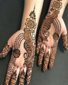 Bridal Front Hand Mehndi Designs