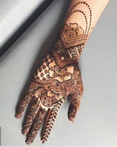 Bridal Front Hand Mehndi Designs