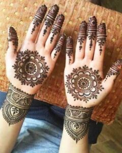 Bridal Front Hand Mehndi Designs