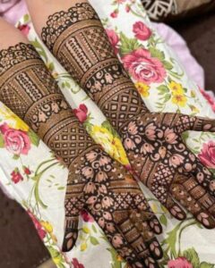 Bridal Front Hand Mehndi Designs