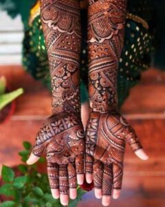 Bridal Front Hand Mehndi Designs