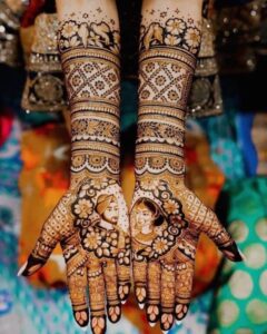 Bridal Front Hand Mehndi Design