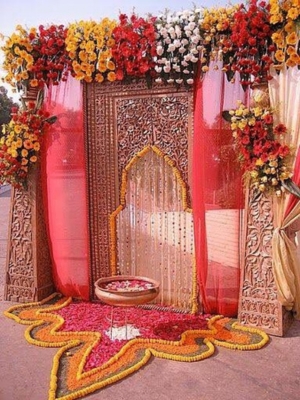 Floral Mehndi Decoration 