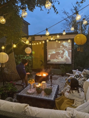 Movie night terrace decoration