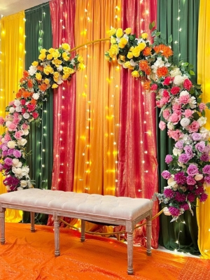Mehndi Ceremony Stage Decorations